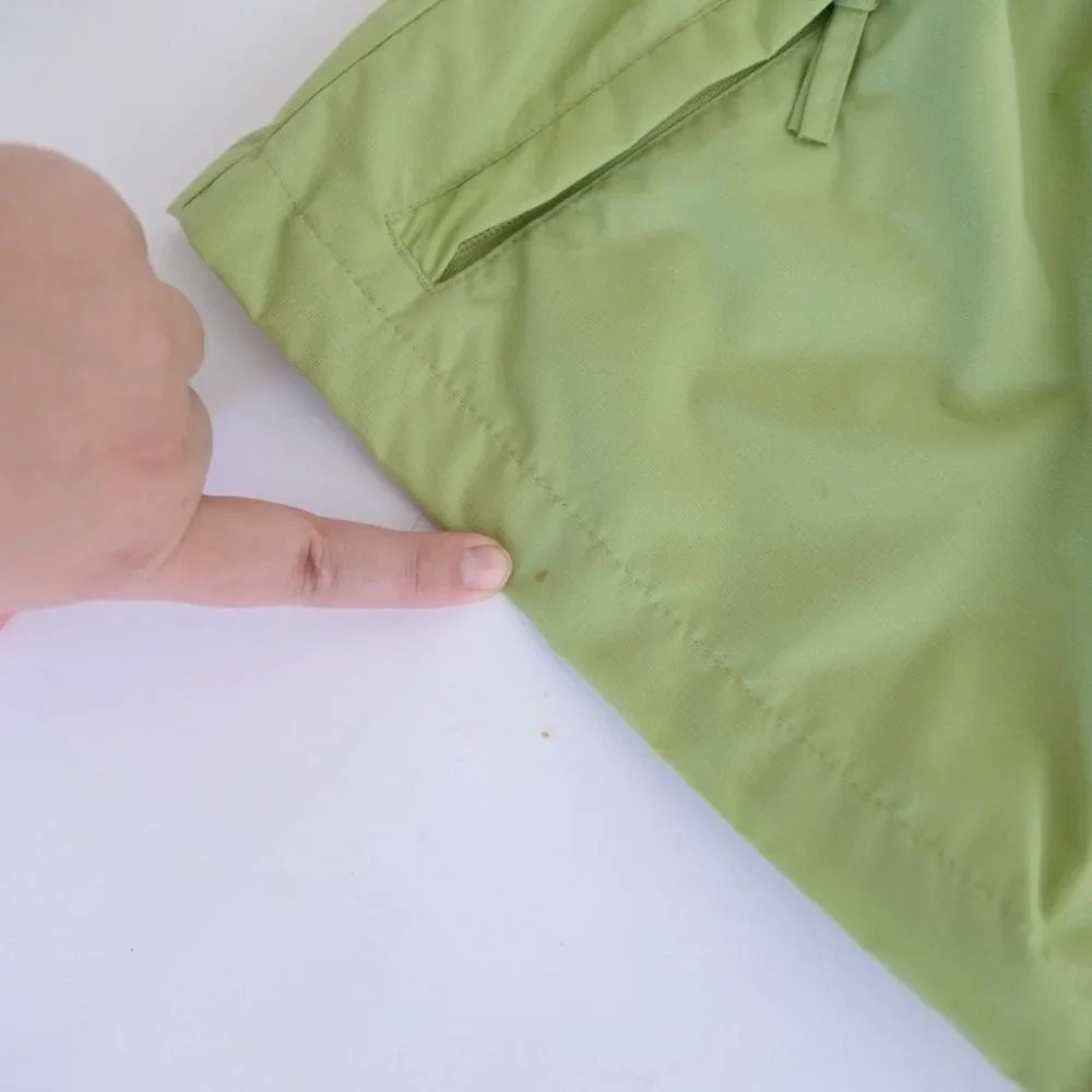 Vintage Northern Reflections Green Raincoat Zip up with Hood Drawstring Jacket S - Picture 6 of 16